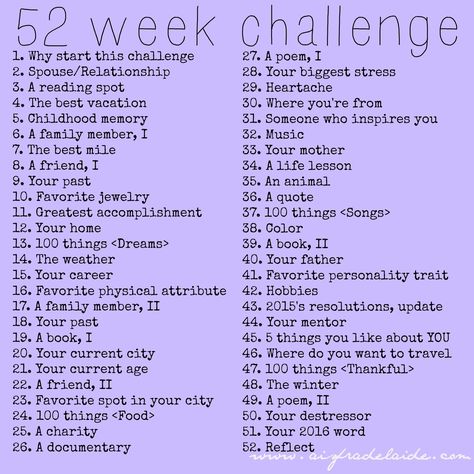 #52WeeksA4A #52weekchallenge 52 week challenge aisforadelaide 52 Week Challenge, Youtube Channel Ideas, Week Challenge, Monthly Challenge, Blog Challenge, Writing Challenge, Challenge Week, Journal Writing Prompts, Blog Topics