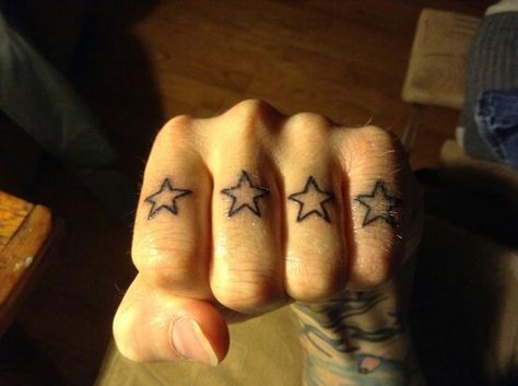 Just one! And it's on his index finger, solid in color. Dr Tattoo, Knuckle Tattoos, Cute Tats, Astral Projection, Stick And Poke, Dream Tattoos, Dope Tattoos, Star Tattoos, Piercing Tattoo