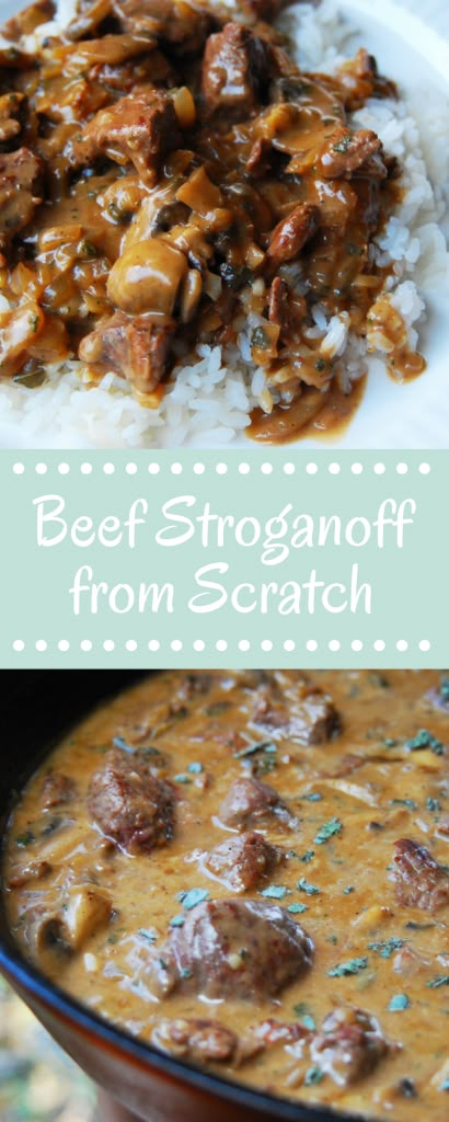 Make Beef Stroganoff from Scratch, it's so easy and so delicious. It'll be the best homemade beef stroganoff recipe you ever make! So flavorful, so simple. Stroganoff Beef, Homemade Beef Stroganoff, Easy Beef Stroganoff, Beef Stroganoff Recipe, Beef Stroganoff Easy, Crockpot Recipes Beef Stew, Stroganoff Recipe, Crockpot Recipes Beef, Where's The Beef