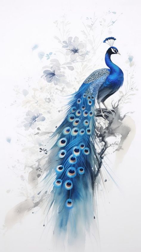 Peacock animal bird creativity. | premium image by rawpixel.com Peacock Feather Decor, Wallpaper Peacock, Peacock Drawing, Peacock Images, Peacock Wallpaper, Room Studio, Feather Decor, Peacock Bird, Draw Art