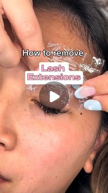 Mymodalash on Instagram: "How to remove eyelash extension? . . . Thanks @beautifiedbymana for the video 🌺 . . . #mymodalashes #mymodalash #lashremover #lashextensions #lashlover #lashartist #lashstudio #lashsalon" Removing Eyelash Extensions At Home, Removing Lash Extensions At Home, How To Remove Lashes Eyelash Extensions, How To Remove Lashes, Lash Extension Removal Diy, How To Remove Fake Lashes, Lash Removal Eyelash Extensions, How To Remove Eyelash Extensions At Home, How To Remove Eyelash Extensions