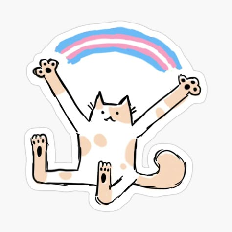 Jun Core, Lgbt Sticker, Pride Stickers, Happy Pride, Small Drawings, Craft Stickers, Cat Stickers, Aesthetic Stickers, Printable Stickers