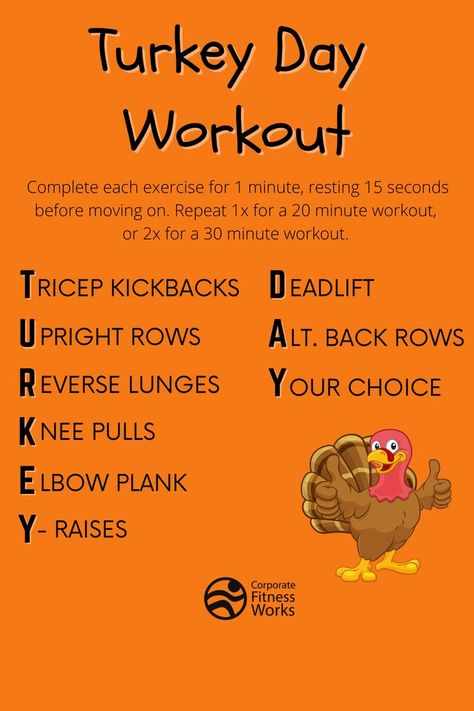 Turkey Day Workout, Thanksgiving Hiit Workout, Thanksgiving Workouts, Turkey Workout, Thanksgiving Workout, Thanksgiving Fitness, Tuesday Workout, Tricep Kickback, Holiday Workout