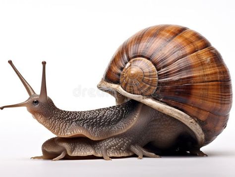 Ai Generated illustration Wildlife Concept of Giant African land snail Achatina fulica stock illustration Snail Achatina, African Land Snail, Giant African Land Snails, Land Snail, Stock Illustration