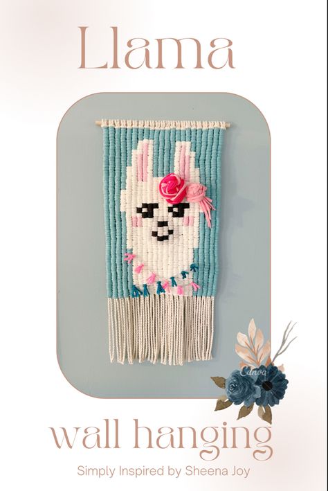 Macrame llama wall hanging Lama Animal, Macrame Inspiration, Wall Macrame, Diy Macrame, Macrame Tutorial, Macrame Patterns, Macrame Diy, Macrame Wall, Macrame Wall Hanging