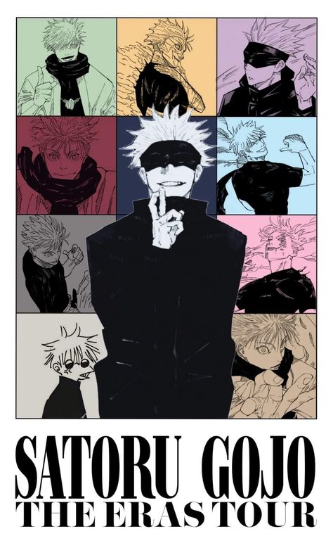 Aesthetic Anime Printable, Gojo Poster Making, Gojo Satoru Poster Prints, Jjk Poster Aesthetic, Jujutsu Kaisen Posters, Gojo Polaroid, Jjk Prints, Gojo Posters, Gojo Satoru Manga Wallpaper