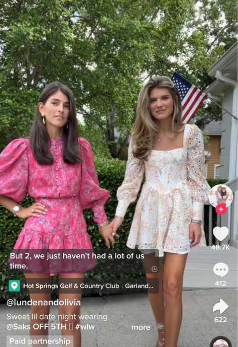 Ready for a stylish date night? Take inspiration from Olivia and Lunden Rose Stallings’ adorable summer/spring outfits! Bow down to the Bardot dress 💕✨ #DateNightInspo #SummerFashion #SpringStyle #CuteOutfits #bardotdress #bardot #OliviaAndLundenRose #FashionInspiration #SteveMaddenHADYN #HermesOranDupe #DesignerInspired #LuxuryLookForLess #AffordableElegance #NeutralSneakers #NewBalance550 #StreetStyleVibes #FashionForward #ClassicCharm #newbalance530 #MinimalistFootwear #BeigeBliss #Fashion Olivia And Lunden Outfits, Olivia Stallings Outfits, Lunden And Olivia Hair, Lunden Stallings Outfits, Olivia Stallings, Lunden Stallings, Olivia Stallings Hair, Lunden And Olivia Outfits, Lunden And Olivia