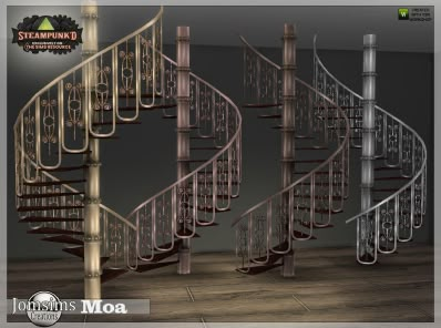 Sims 4 Spiral Staircase Cc, Sims 4 Rooms, Bedroom Stairs, Cc Sims4, Corner Furniture, Bedroom Wall Clock, Cc Furniture, Marble Stairs, Sims 4 Clutter