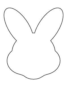 Easter Bunny face pattern. Use the printable outline for crafts, creating stencils, scrapbooking, and more. Free PDF template to download and print at http://patternuniverse.com/download/easter-bunny-face-pattern/ Bunny Face Template, Bunny Ears Template, Printable Outline, Easter Bunny Template, Felt Spring, Bunny Templates, Easter Templates, Face Template, Easter Printables Free