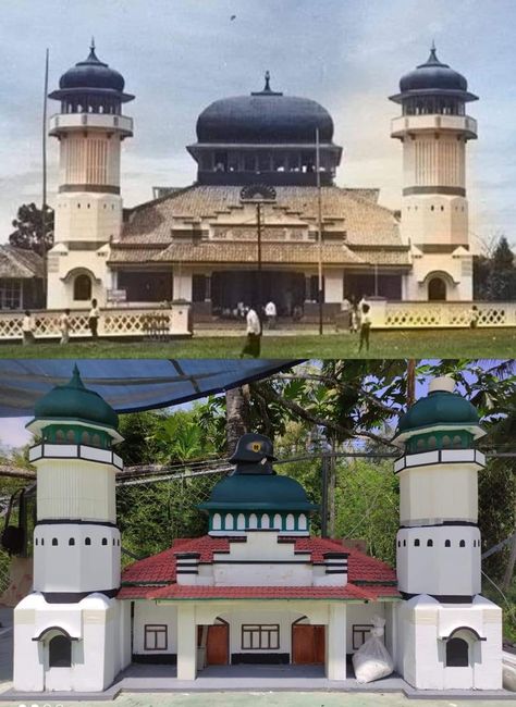 Miniatur masjid Jami sukabumi yang sekarang telah beberapa kali di renovasi dan berganti banggunan Sukabumi, House Styles, Home Decor, Home Décor