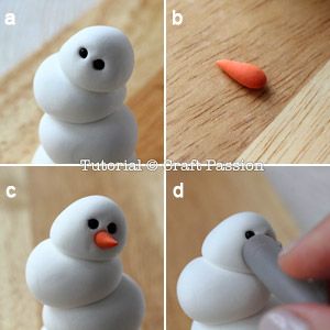 Diy Polymer Clay Crafts, Air Dry Modeling Clay, Clay Snowman, Homemade Christmas Presents, Diy Snowman Ornaments, Easy Polymer Clay, Clay Christmas Decorations, Diy Air Dry Clay, Air Dry Clay Projects