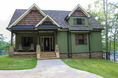 Small Cottage Plan with Walkout Basement | Cottage Floor Plan Rustic Cottage Exterior, Small Rustic House Plans, Small Cottage Plans, Small Rustic House, Cottage Floor Plan, Rustic Cottage Style, Craftsman Details, Small Cottage House Plans, Basement House Plans