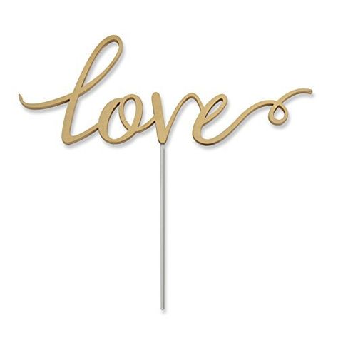 Kate Aspen Love Cake Topper by Kateaspen, http://www.amazon.ca/dp/B00SL57QPI/ref=cm_sw_r_pi_dp_x_wZlFzbVWWQM87 Royal Cakes, Love Cake Topper, Creative Wedding Cakes, Gold Cake Topper, Gold Cake, Gold Wedding Cake, Acrylic Cake Topper, Wedding Topper, Edible Cake Toppers