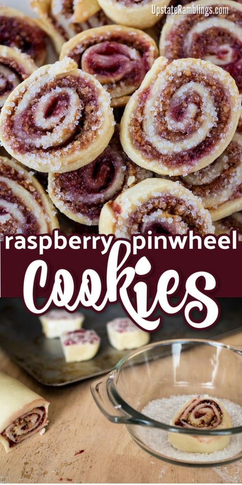 Pinwheel Cookies Christmas, Cookies Raspberry, Pinwheel Cookies Recipe, Pinwheel Cookies, Cookie Recipes Unique, Chocolate Cookie Recipes, Peanut Butter Cookie Recipe, Xmas Cookies, Raspberry Jam