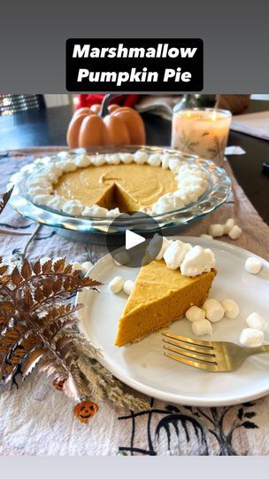 1.3M views · 78K reactions | Marshmallow Pumpkin Pie!🥧 No bake! Super easy! Absolutely delicious! Used the recipe from @togetherasfamilyrecipes 

Ingredients:

1 bag marshmallows
1 cup pumpkin puree
1 teaspoon cinnamon
1/2 teaspoon pumpkin pie spice 
1/2 teaspoon salt
8 oz tub cool whip
1 store bought graham cracker crust 

Directions: 

1. In a saucepan on low/medium heat, combine pumpkin, marshmallows, cinnamon, pumpkin pie spice, and salt. Stir until melted and combined. 
2. Transfer mixture to a bowl. Let cool for 30 minutes. 
3. Add a carton of cool whip and mix together. Pour into graham cracker crust and spread. 
4. Cover and chill overnight. 
5. Serve with whipped cream! 

#easyrecipes #pumpkinrecipes #fallrecipes #pumpkinpie | Macy Blackwell Marshmallow Pumpkin Pie, Easter Pastries, 1 Cup Pumpkin Puree, Macy Blackwell, Marshmallow Pumpkin, Dinner Pies, Cinnamon Pumpkin, No Bake Pumpkin Pie, Pumpkin Cake Recipes