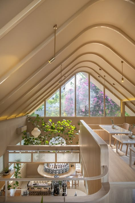 Gallery of Tewa Cafe Ayutthaya / BodinChapa Architects - 15 Art Gallery Cafe, Concept Board Architecture, Study Cafe, Library Cafe, Garage Cafe, Museum Cafe, Gallery Cafe, Cafe Concept, Cafe Art