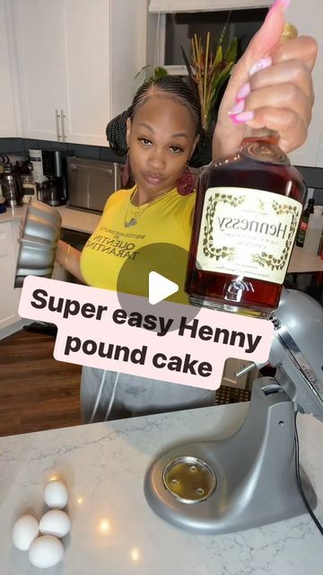 Pound Cake Box Mix Hacks, Homemade Pound Cake Recipe Bundt Pans, Vanilla Pound Cake Recipes Moist Bundt, Hennessy Sweet Potato Pound Cake, Bundt Cake Packaging, Hennessy Cake For Him, Hennessy Pound Cake Recipe, Henny Cake, Pound Cake Glaze Recipe