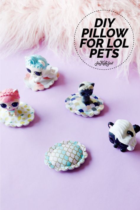 10 easy lol doll crafts to make today! - see kate sew Lol Doll Crafts, Lol House, Pet Crafts, Craft Doll, Lol Doll, Diy Pillow, Sew Projects, Top Sewing, Doll Sewing