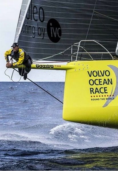 hanging out on the bowsprit of Team Brunel during the Volvo Ocean Race Learn Swimming, Boat Girl, Sailing Gear, Volvo Ocean Race, Yacht Racing, Sail Racing, Classic Yachts, Open Ocean, Sailing Vessel