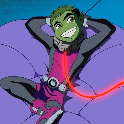 Beast Boy Pfp, Beast Boy Teen Titans, Teen Titans Go Beast Boy, Teen Titans Go Characters, Old Teen Titans, Titans Tv Series, Boy Teen, Original Teen Titans, Man Beast