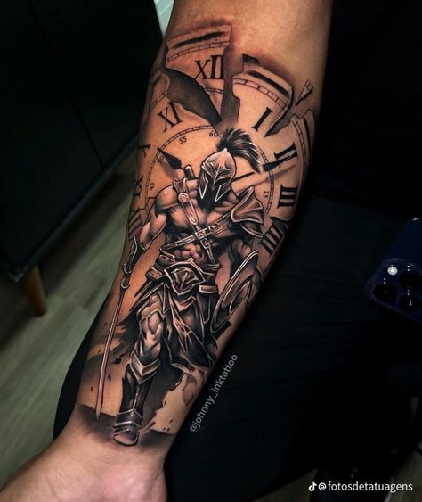 Forearm Tattoo Men Sleeve Unique, Forearm Cover Up Tattoos, Athena Tattoo, Warrior Tattoo Sleeve, Gladiator Tattoo, Viking Tattoo Sleeve, Half Sleeve Tattoos Forearm, Zeus Tattoo, Spartan Tattoo