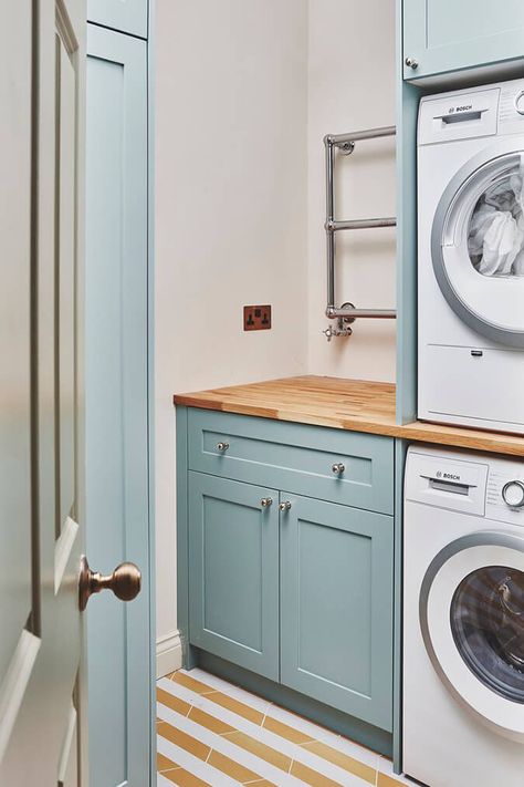 Colour and comfort in a West London Victorian home Playroom With Tv, Boys Room Ideas, Striped Floor, Interior Color Schemes, Victorian Home, Blue Fits, Utility Room, Semi Detached, West London