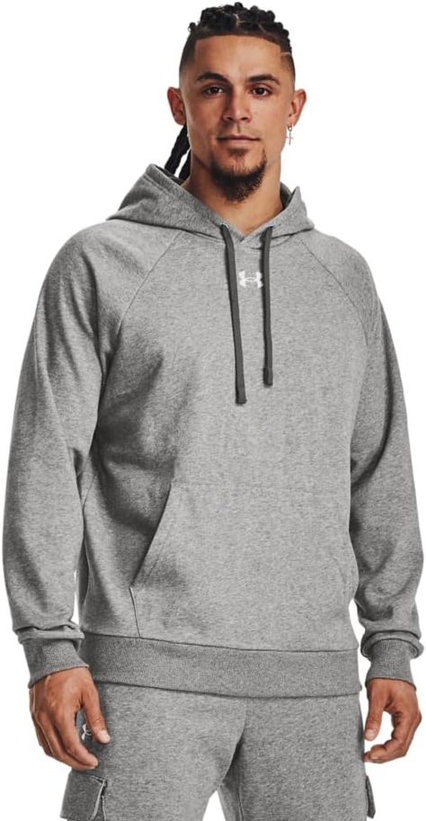 Ultra-soft cotton-blend fleece with brushed inside for extra warmth Front kangaroo pocket Ribbed cuffs & bottom hem Active Hoodie, Under Armour Men, Fleece Hoodie, Kangaroo Pocket, Kangaroo, Under Armour, Cotton Blend, ? Logo