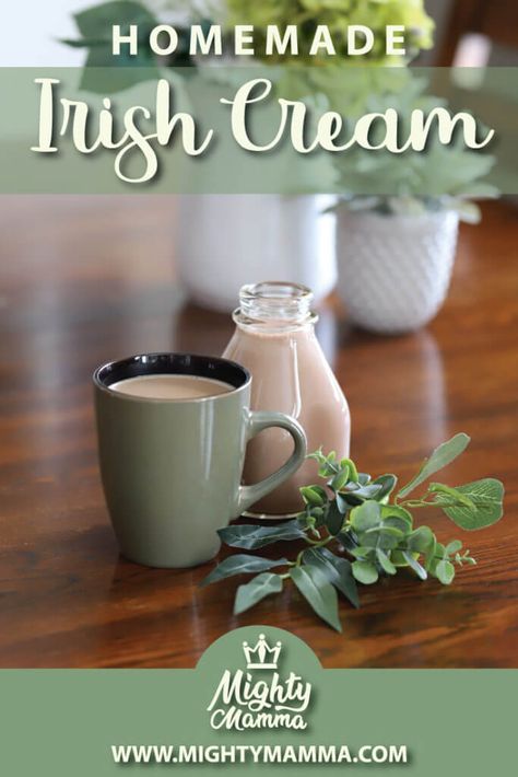 Homemade Baileys Irish Cream, Baileys Irish Cream Recipes, Baileys Cocktails, Irish Cream Recipe, Homemade Baileys, Homemade Irish Cream, Irish Cream Coffee, Boozy Milkshake, Flavored Coffee Creamer