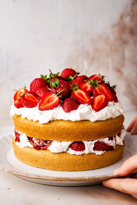 Vegan Victoria Sponge Cake, Victoria Sponge Birthday Cake, Victoria Sponge Cake Decoration, Vegan Sponge Cake Recipe, Vegan Sponge Cake, Victoria Sponge Cake Recipe, Vegan Victoria Sponge, Sponge Cake Decoration, Strawberry Picnic