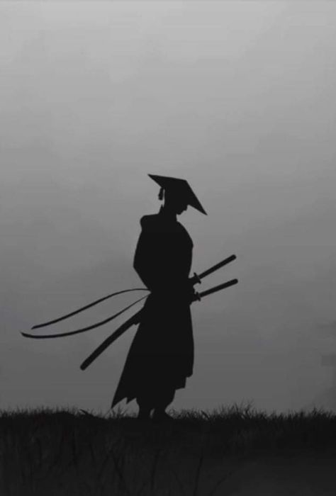 Samurai Pfp Aesthetic, Dark Samurai Aesthetic, Japanese Samurai Aesthetic, Aesthetic Samurai, Ninja Artwork, Samurai Pose, Samurai Aesthetic, Dark Samurai, Miyamoto Musashi Art