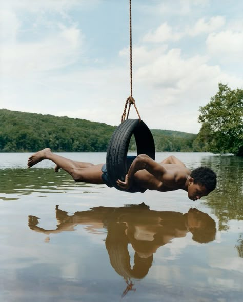 Michael Borremans, Tyler Mitchell, Tire Swing, Gordon Parks, Black Figure, Body Of Water, Cleveland Museum Of Art, Back To Nature, Contemporary Landscape