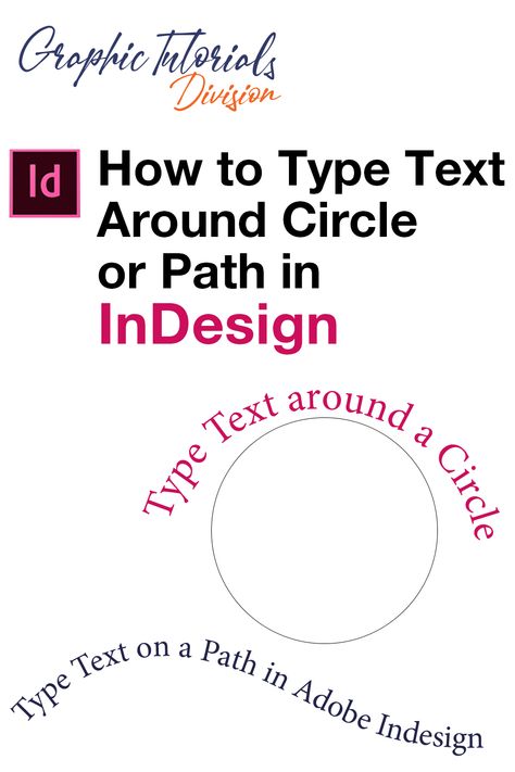 Adobe Indesign Tutorial - How to Type Text Around Circle or Path Indesign Hacks, Indesign Tips, Adobe Indesign Tutorials, Graphic Tutorial, Indesign Tutorials, Teaching Graphic Design, Indesign Layout, Adobe Tutorials, Magazine Layout Design