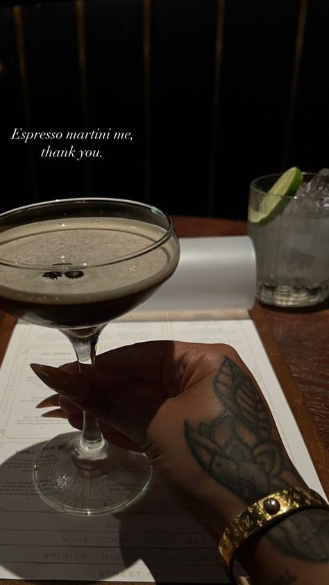 Espresso Martini Captions Instagram, Martini Captions Instagram, Espresso Martini Aesthetic, Martini Aesthetic, Lifestyle Goals, Fancy Drinks, Body Is A Temple, Pretty Drinks, Life Aesthetic