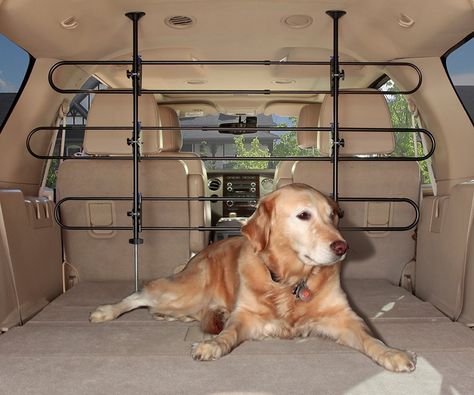 Solvit PetSafe Tubular Dog Gate For Car, Vehicle Dog Barrier for Cargo Area Dog Car Barrier, Dog Barrier, Dog Car Accessories, Pet Barrier, Dog Gate, Cat Door, Dog Car, Car Travel, Dog Crate