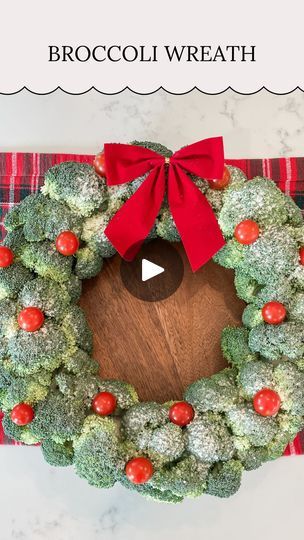 Wreath Appetizer, Ranch Powder, Christmas Inspo, Broccoli Florets, Christmas Appetizers, Edible Art, Plastic Wrap, Christmas Centerpieces, Christmas Is Coming