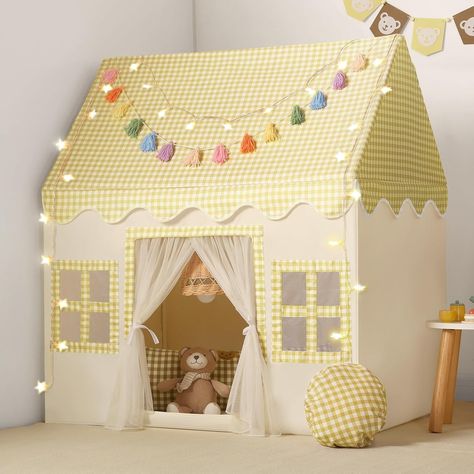 Amazon.com: Senodeer Kids Play Tent Indoor: with Mat, Tassel Garland, Star Lights - Toddler Girl Tent Indoor Playhouse for Toddlers Kids Toys for Boy Girl Birthday Gift for Kids : Toys & Games Indoor Tent For Kids, Girls Tent, Playhouse Tent, Tissue Garland, Indoor Tents, Indoor Playhouse, Star Lights, Kids Toys For Boys, Kids Play Tent