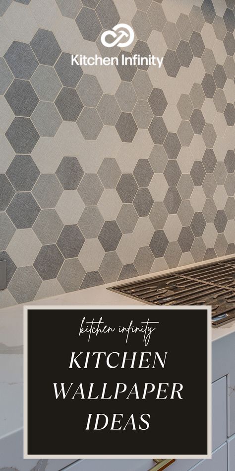 If you want a creative way to makeover your kitchen wall, try out these new ideas on how you can use wallpaper on your walls instead of paint, tiles, and marble pieces. #kitchen #ideas Wallpaper For Kitchen The Wall, Kitchen Wallpaper Ideas, Wallpaper Backsplash, Paint Tiles, 3d Wallpaper Kitchen, Floating Kitchen Shelves, Wallpaper For Kitchen, Marble Pieces, Amazing Kitchens