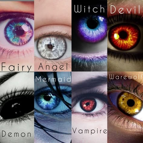 Demon Witch Character Design, Scary Eyes Demons, Fairy Eyes Drawing, Magic Eyes Art, Fantasy Eye Color, Vampire Love Art, Contacts Eye Color, Demon Features, Angel And Devil Drawing