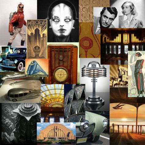 art-deco-mood-board Art Nouveau Mood Board, Art Deco Mood Board, Chic Vintage Brides, Gif Disney, Art Therapy Activities, Wedding Inspiration Board, Mood Board Inspiration, Vintage Inspiration, Mood Board Design