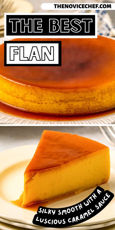 Small Flan Recipe, Easy Flan Recipe Condensed Milk, Flan Dessert Recipes, Portuguese Flan Recipe, Spanish Desserts Easy, Flan Recipe Mexican, Brazilian Flan Recipe, Caramel Flan Recipe, Chocolate Flan Recipe