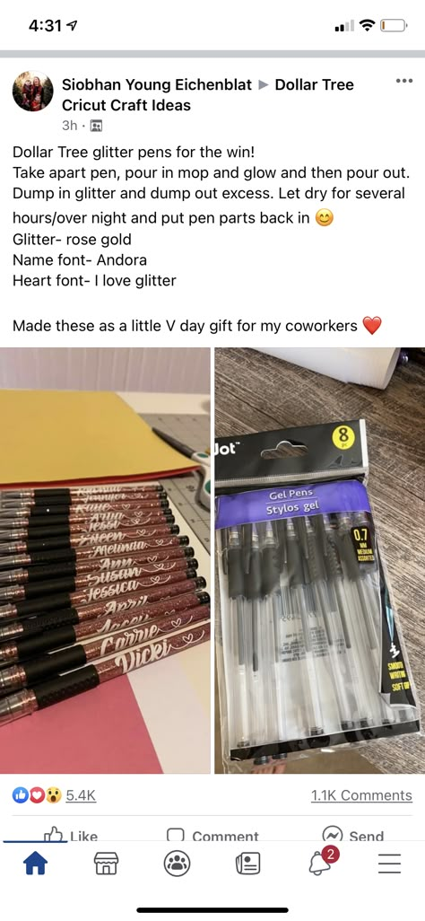 Fancy Pens, Pen Craft, Pen Diy, Diy Glitter, Cricut Projects Beginner, Glitter Diy, Craft Show Ideas, Glitter Pens, Cricut Craft Room