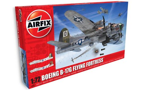 Airfix A08017 Boeing B-17G Flying Fortress 1:72 - Military Aircraft - Aircraft - Shop Airfix Models, Plastic Model Airplane Kits, Airplane Kit, Flying Fortress, Model Airplane, B 17, Plastic Model Kits, Aircraft Modeling, Model Kits