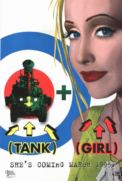 Tank Girl 11x17 Movie Poster (1995) Tank Girl Movie, Tank Girl Comic, Lori Petty, Jet Girl, 11x17 Poster, Girl Posters, Kate Beckinsale, Tank Girl, Action Movies