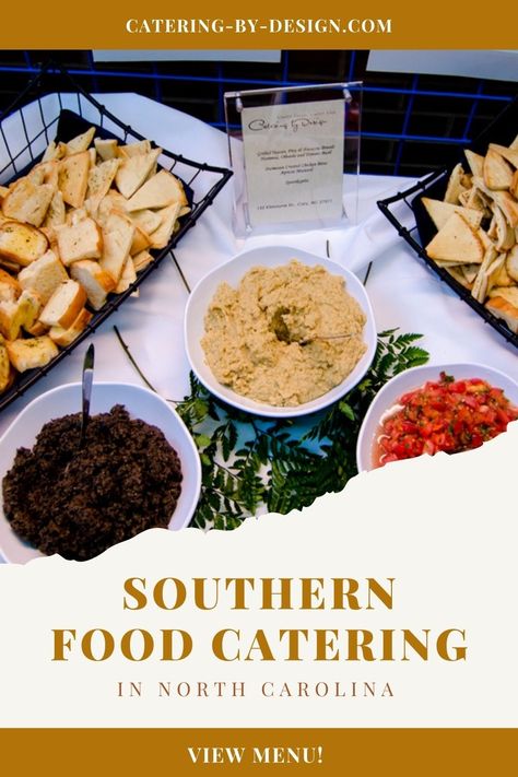 Have you been craving some comfort food for your events and celebrations, or holiday dinners? Catering by Design offers a wonderful Southern food catering service for all your special events! Check out our menus here! Southern buffet food | Southern buffet wedding | southern food catering ideas | southern food catering | southern food ideas | southern catering food | southern catering buffet | southern catering wedding | southern style catering | Catering for large groups | Event Catering Southern Food Ideas, Southern Food Appetizers, Buffet Wedding, Dinner Catering, Catering Buffet, Food Catering, Catering Ideas, Wedding Buffet, Holiday Dinners