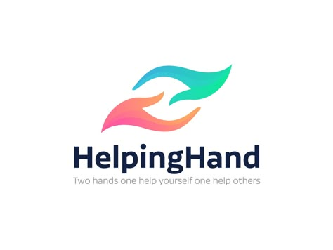 Helping Hand (H) letter logo ( logo for sale) Helping Hands Logo Graphic Design, Help Logo Design Ideas, Hope Logo Design, Helping Hands Logo, Gemstone Logo, H Letter Logo, Help Logo, App Design Trends, Hope Logo