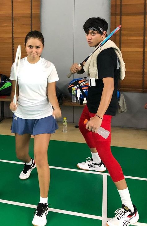 Ootd Badminton, Badminton Couple, Style Olahraga, Aesthetic Badminton, Tennis Ootd, Outfit Badminton, Badminton Outfit Women, Badminton Clothes, Badminton Outfit