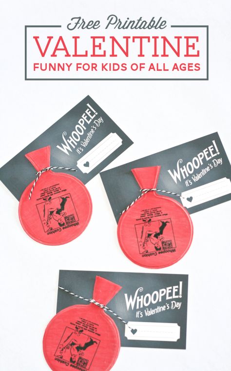 Whoopie Cushion Valentines - The Funniest Kids Valentine Ever - Free Download Silly Valentines, Pot Hooks, Safety Gates, Valentines Bricolage, Valentinstag Party, Valentine Gifts For Kids, Happy Hearts Day, Printable Valentine, Safety Gate