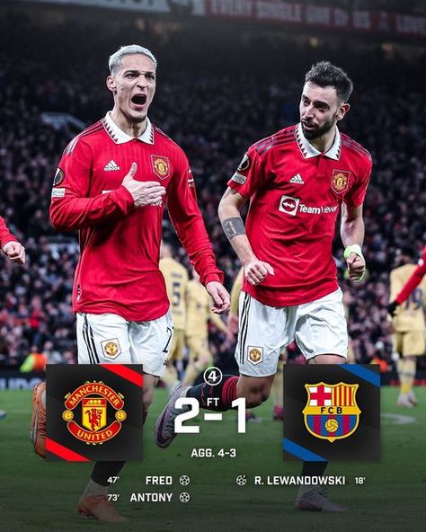 433 on Instagram: "MAN UNITED ELIMINATE BARCELONA! 🥊" Barcelona Vs Manchester United, Fc Barcelona Wallpapers, United Wallpaper, Instagram Man, Manchester United Legends, Manchester United Wallpaper, Football Score, Cr7 Ronaldo, Inter Milan