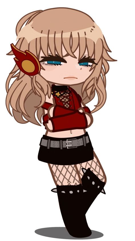 Gacha Club Outfit, Oc Gacha Club, Gacha Nox, Rock Star Outfit, Gacha Art, Club Hairstyles, Oc Inspo, Gacha Edits, Club Outfit