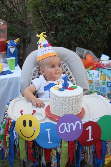 Baby Einstein Birthday Party, Hannah Noelle, Baby Einstein Party, Rag Bunting, Explorer Birthday Party, Bbq Birthday, Pink And Gold Birthday Party, Back To School Party, Baby Einstein